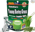 山本漢方製薬株式会社 YAMAKAN Green Juice with Barley Grass Powder, Super Greens Powder Rich in Daily Nutrients, Minerals, Vitamins & Plant-Based Protein for Women & Men from Japan, Non GMO 7 Count