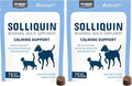 Nutramax Solliquin Calming Behavioral Health Supplement for Small to Medium Dogs and Cats - with L-Theanine,Magnolia/Phellodendron,and Whey Protein Concentrate,75 Soft Chews,(Pack of 2)