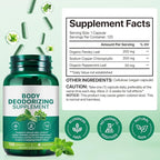 Chlorophyll Capsules | Body Deodorizing Supplement | Natural Internal Odor Control | with Chlorophyllin, Parsley and Peppermint | for Skin, Breath and Body Health | 4 Month Supply - 120 Caps