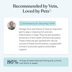 Pawfy Skin & Coat with Salmon Oil - Dog Allergy Relief Chews | Advanced Licking Paws Comfort | Dog Itching Skin Relief & Seasonal Allergies Support - Immune Support & Coat Defense | 30 Chews (Bacon)