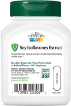 21st Century Soy Isoflavones Veg Capsules, 60Count (Pack of 2)
