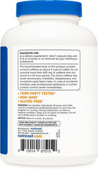 Nutricost Caffeine Pills, 200mg Per Serving (500 Caps)