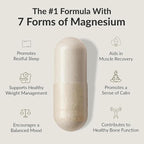BIOptimizers Magnesium Breakthrough Supplement with 500mg - 7 Forms of Magnesium: Glycinate, Malate, Citrate, and More - Natural Support for Sleep and Cognitive Function -30 Capsules- Calming Vitamins
