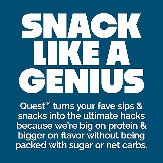 Quest Nutrition Stacks Protein Bars, Cinnamon Brown Sugar, 20g Protein, 2g Net Carbs, 1g Sugar, High Fiber, Low Sugar, Gluten Free, 12 Count