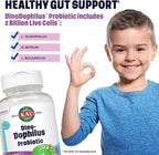 KAL DinoDophilus Probiotics for Kids - Chewable Kids Probiotic with 2 Billion CFU for Children's Gut Health and Digestion Support - Natural Black Cherry Flavor, 60 Chews