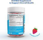 BeLive Vitamin D3 Gummies with B12 Vitamins - Immune Support Gummies with Vegan Vitamin B12 & D3, Provides Enhanced Bone & Muscle Strength, Hearth Health and Energy - Strawberry Flavor | 5-Pack