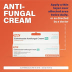 Rugby Clotrimazole Antifungal Cream 1% - Treatment Cream - Helps Provide Soothing Itchy Skin Relief - 0.5 Oz. (1 Pack)