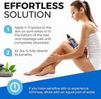 Pure Magnesium Oil Spray 12oz - Topical Magnesium Spray for Sleep & Feet - Extra Strength - USP Grade - 100% Natural and Organic Oil for Muscle Pain & Cramps - Less Sting - Less Itch - Made in USA