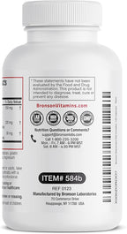 Bronson Resveratrol 500 Complex Standardized Trans-Resveratrol + Grape Seed & Red Wine Extract, 120 Capsules