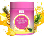 Women Probiotics Gummies, 60 Vegan Sugar-Free Hawaiian Pineapple Gummies with Slippery Elm Cranberry Lactobacillus Blend, 4-in-1 Feminine pH Balance Gut Immune Vaginal Health