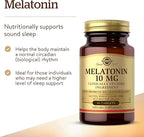 Solgar Melatonin 10 mg Clinically Studied Ingredient, Helps Promote Relaxation & Sleep, Suitable for Vegans, 60 Tablets