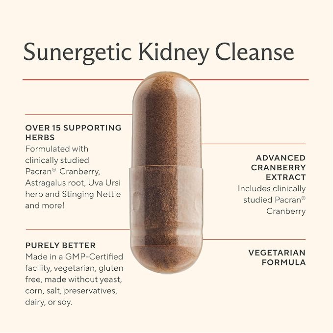 Premium Kidney Cleanse Supplement – Powerful Kidney Support Formula With Cranberry and Astragalus- Helps Support Healthy Kidneys & Urinary Tract Support - Kidney Cleanse Detox & Repair – 60 Capsules