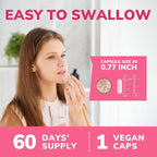 Probiotics for Women 100 Billion CFU 15 Strains, DailyProbiotic & Prebiotic Supplement with Organic Cranberry to SupportVaginal, Digestive, Immune Health, Shelf Stable, 60 Vegan Capsules