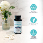 Hyaluronic Acid Capsules with MSM & Vitamin C | 120mg Sodium Hyaluronate | Skin Hydration, Elasticity & Collagen Support | Vegan, Non-GMO, Antioxidant Beauty Supplement 30 Servings