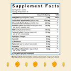 Doctor's Recipes Glucosamine Chondroitin MSM Turmeric Quercetin, with Black Pepper for High Absorption, No Shellfish, 90 Tablets