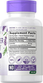 Carlyle Lavender Pills | 80 mg | 120 Softgel Capsules | Calm & Non-Drowsy Formula | Non-GMO & Gluten Free Supplement