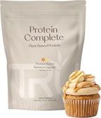 TRU Plant Based Protein Powder, BCAA, EAA, 20g Vegan Brown Rice & Pea Protein, 100 Calories, 27 Vitamins, No Artificial Flavors 25 Servings (Peanut Butter Banana Cupcake)