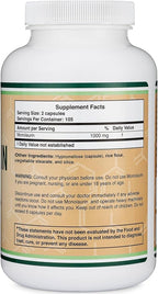 Monolaurin Immune Support Supplement 1,000mg per Serving, 210 Capsules (Vegan Safe, Non-GMO, Gluten Free) Immune Booster for Adults, Immune System Defense by Double Wood