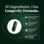 10-in-1 UROLITHIN A 1250mg Liposomal Longevity Complex | w. NAD+, Nicotinamide Riboside & Resveratrol | Mitochondrial Support Promotes Cellular Energy, Anti-Aging & Muscle Recovery
