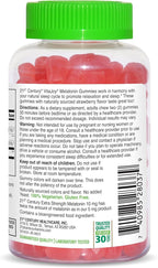 21st Century Healthcare VitaJoy Extra Strength Melatonin 10 mg Gummies, Strawberry, 60 Count, Red, 0.43 pounds, (Pack of 1)
