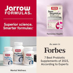 Jarrow Formulas Fem-Dophilus Vaginal Probiotics 1 Billion CFU with 2 Science-Backed Strains, Dietary Supplement for Vaginal & Urinary Tract Support, 30 Capsules, Up to a 30 Day Supply, Shelf-Stable