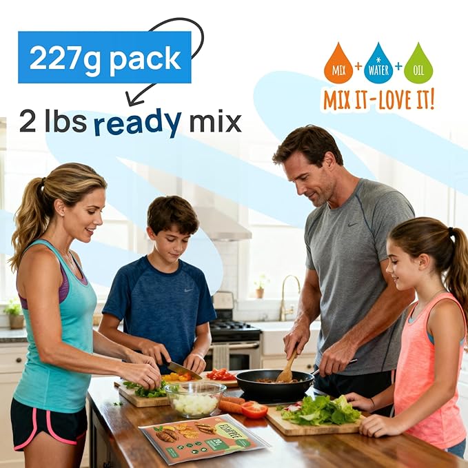 Creative Pea Plant-Based Fish Style Mix | High Protein Shelf-Stable Vegan Protein | Pea Protein | Just Add Water & Oil | Seafood Alternative for Patties, Nuggets, Cakes & Wraps | Gluten-Free | 227g
