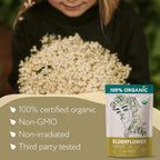 Super Value Pack 5 LB - Organic Elderflower Tea - Respiratory Health Tea, Immune Support - Allergy Relief