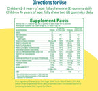 Culturelle Kids Multivitamin + Probiotic For Kids (Ages 2+) - 60 Count, Peach-Orange & Mixed Berry Flavor - Digestive Health & Immune Support Gummies with Lutein to Support Eye Health