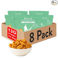Flock Keto Chicken Skin Chips | Low Carb, High Protein, Sugar Free, Gluten Free Single Serve Snack – Ranch Flavor, 8-Pack (1oz)
