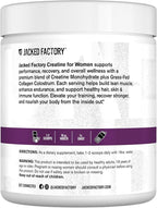 Jacked Factory Creatine for Women - Creatine Monohydrate with Collagen + Colostrum to Support Workout Performance, Lean Muscle Growth, Healthy Hair, Skin, & Nails - 30 Servings, Raspberry Lemonade