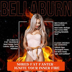 Bellaburn - Belly Fat Burner for Women, Appetite Suppressant for Weight Loss, Metabolism Booster, Thermogenic Fat Burners, Diet Pills that Work Fast, Weight Loss Pills, USA Made, 3rd Party-Tested