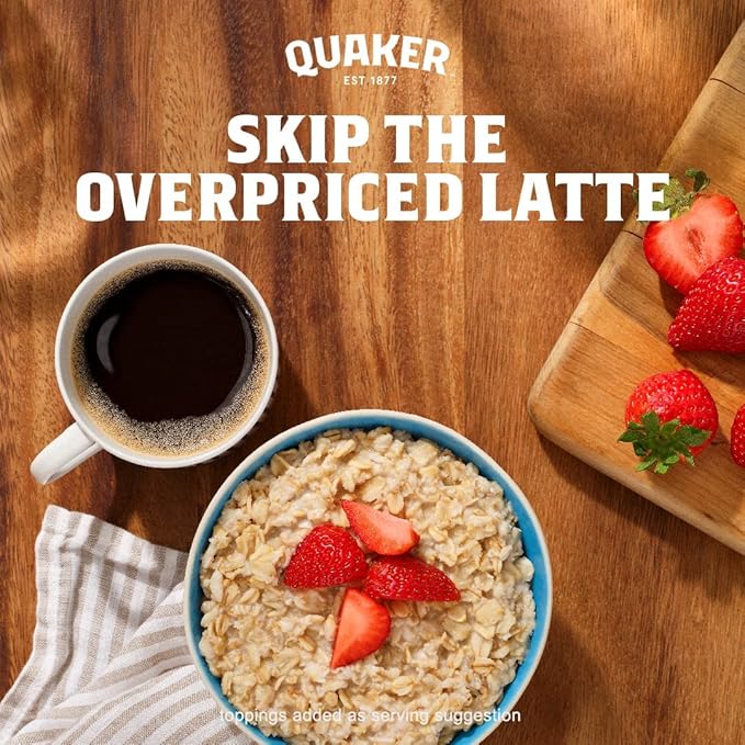 Quaker, Protein Instant Oatmeal, Banana Nut, 12.9 Oz, 6 Count (Pack of 1)