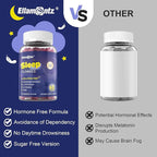 Sleep Gummies No Melatonin, Sleep Aid for Adults with Magnesium Glycinate, Melatonin Free Calm Sleeping Gummy Supplement with L-Tryptophan, L-Theanine, GABA, Ashwagandha, Valerian - Sugar Free, 120ct
