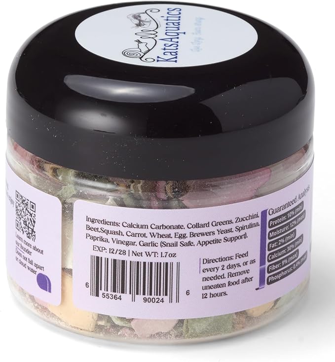 Unlimited Edition Calcium - 3 Flavors in 1 Jar, for Strong Shells, Healthy Molts, 100% Natural, Does Not Dissolve in Water, Fast Sinking for Shrimp, Snails & More! Biologist Made in USA