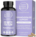 Perimenopause Supplements for Women - Hot Flash, Night Sweat, Mood & Sleep Support | Vegan Hormone Balance Capsules with KSM-66 Ashwagandha, Shatavari & Black Cohosh | Estrogen-Free, 60ct