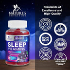 Sleep Gummies with Melatonin 12 mg Per Serving - Extra Strength Sleep Vitamin Gummy, Natural Melatonin Gummy, Occasional Sleep Support Supplement for Adults, Vegan, Gomitas para Dormir - 60 Gummies