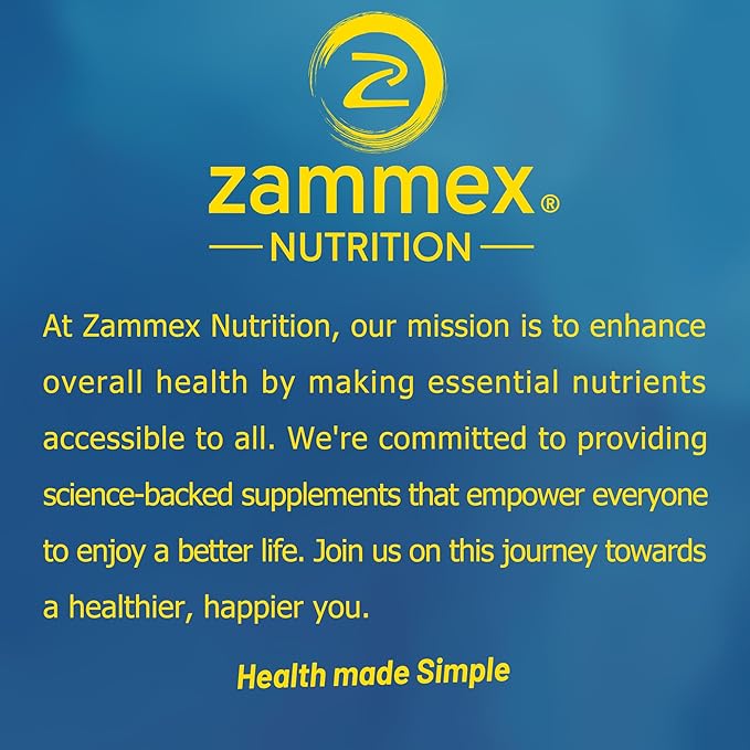 Zammex Premium Collagen Peptides Powder, Hydrolyzed Collagen Peptide, Support for Hair Skin Nails, Joints Health, Grass Fed, Non-GMO, Keto Friendly, Gluten-Free, Easy to Digest, 30 Servings