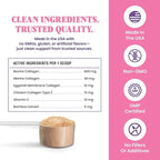 Premium 5X Collagen Powder for Dogs - Types I, II, III, V & X - Skin, Join, Gut & Coat Support - Collagen Powder with Bamboo & Vitamin C, 180 Scoops 4.28 oz