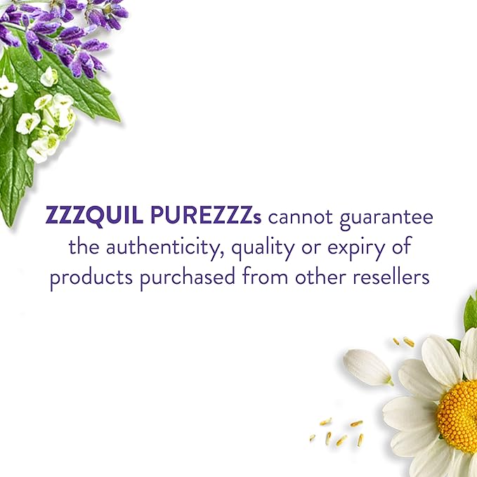 ZzzQuil Pure Zzzs, Melatonin Sleep Aid Gummies with Lavender, Valerian Root and Chamomile, Natural Wildberry Vanilla Flavor, Non-Habit Forming, Drug-Free, 24 Gummies (Pack of 2)