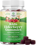 Kids Elderberry Gummies with Zinc and Vitamin C - Delicious Sambucus Black Elderberry Gummies for Kids Immune Support - Daily Immunity Support Vegan Non-GMO Gluten and Gelatin Free - 30 Count