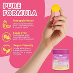Feminine Vaginal Probiotics Gummies, Supports pH Balance & Digestive Health, Slippery Elm for Women, Suagr-Free, Veagn, Pineapple Flavor, 120 Count