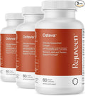 Osteva Joint Support Supplement for Women | High Potency Collagen, Turmeric, Boswellia | for Flexible Cartilage & Tendons, Resilient Knees & Hip, Improved Mobility | Non-GMO, 60 Ct (3 Pack)