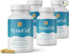 Synocell Glucosamine Chondroitin Complex 4 Pack Back, Neck, and Joint Support Supplement with Boswellia, Quercetin, & MSM - Renew Your Joints from The Inside Out - Move with Freedom and Ease
