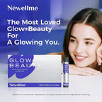 NEWELLME Liquid Collagen Shots with Hyaluronic Acid, 18,000mg Multi Collagen Peptides, Sugar Free Ready-to-Drink Collagen Supplement for Hair Skin Nails, 42 Bottles