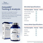 1MD Nutrition OsteoMD for Comprehensive Bone Support | with Calcium Hydroxyapatite, Vitamin D3 & K2 | 180 Capsules (2-Pack)