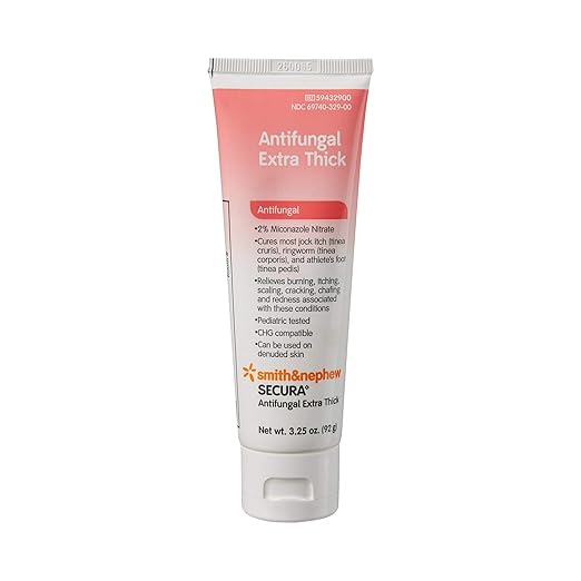 Smith & Nephew Secura 2% Miconazole Nitrate Cream Antifungal 3-1/4 oz. Tube