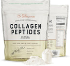 Live Conscious Collagen Peptides Powder - Vanilla Flavored Collagen Powder - Hair, Skin, Nail, & Joint Support - Type I & III Grass-Fed Collagen Supplements for Women and Men - 30 Servings - 13oz