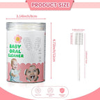 Baby Tongue Cleaner 48-Count, Newborn Oral Care Gauze Swabs – Soft Disposable Mouth Wipes for 0-36 Months, Travel-Pack Infant Tongue Brush Alternative