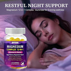 ABYSSUS Magnesium Complex Gummies for Women, Stress & Relaxation Support & Daily Well-Being with 12-in-1 Magnesium & Ashwagandha L-Theanine, 60 Gummies