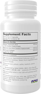 NOW Foods Solutions, Hydration Rescue with Hyabest® hyaluronic acid, Helps Maintain Youthful Looking Skin*, Supports Healthy Skin Moisture*, 60 Veg Capsules